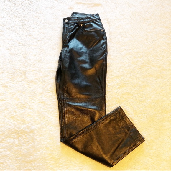 poshmark leather pants